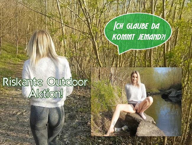 Riskante Outdoor Aktion