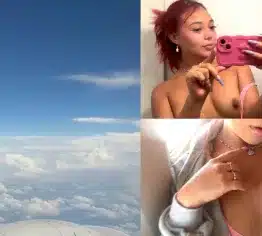 masturbation and pee in the airplane bathroom