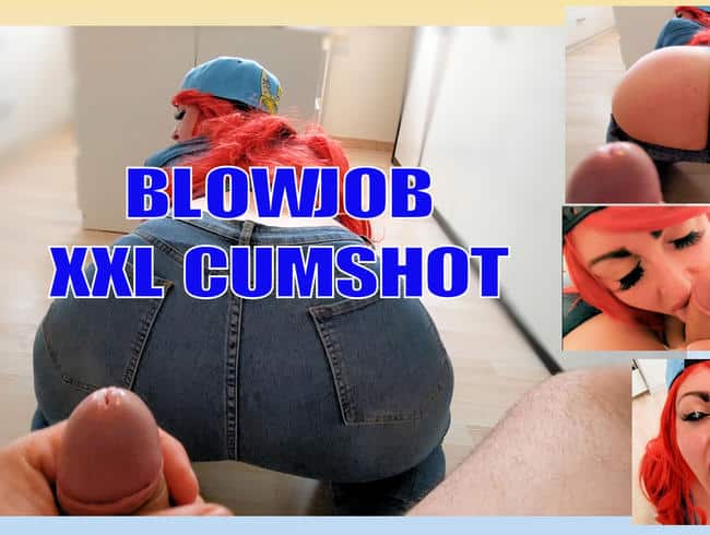 BLOWJOB WITH XXL CUMSHOT IN THE FACE