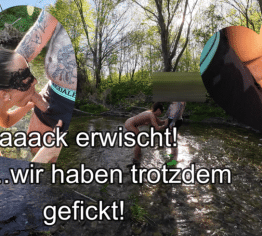 Wurde im Freien geil und wurde sofort erwischt!