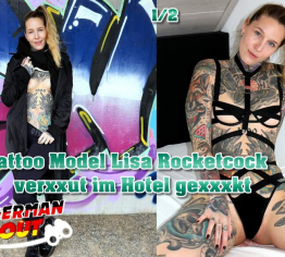 GERMAN SCOUT - Tattoo Model Lisa Rocketcock versaut im Hotel gefickt Teil 1