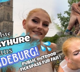 geilste HOBBY WHORE aus MAGDEBURG! Öffentlicher OUTDOOR-Fickspaß mit FAN