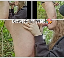 DAMN! Der erste Blowjob im Freien wird sofort abgebrochen