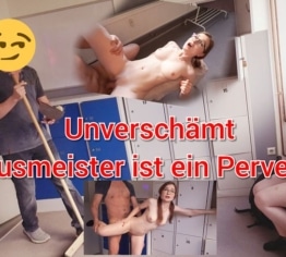 PERVERSE Hausmeister!! Ficken ohne Kondom