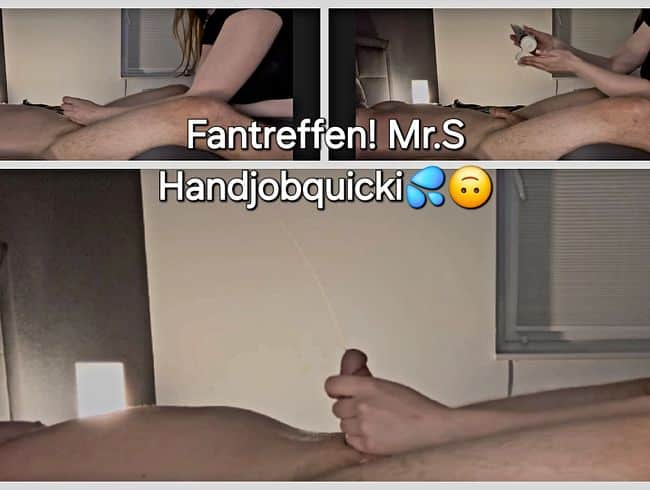 Fan meeting with Mr.S > Would you last longer? Handjobquickie