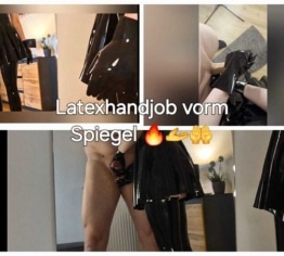 Handjob im neuen Latex-Outfit > MEGA Sexy!