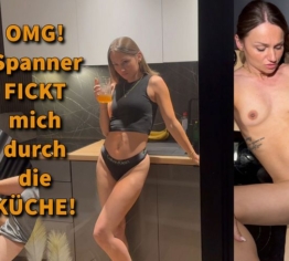 Der Voyeur fickt mich durch die Küche!