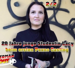 GERMAN SCOUT - 20 Jahre junge Studentin Lacy beim ersten Porno Casting Teil 2